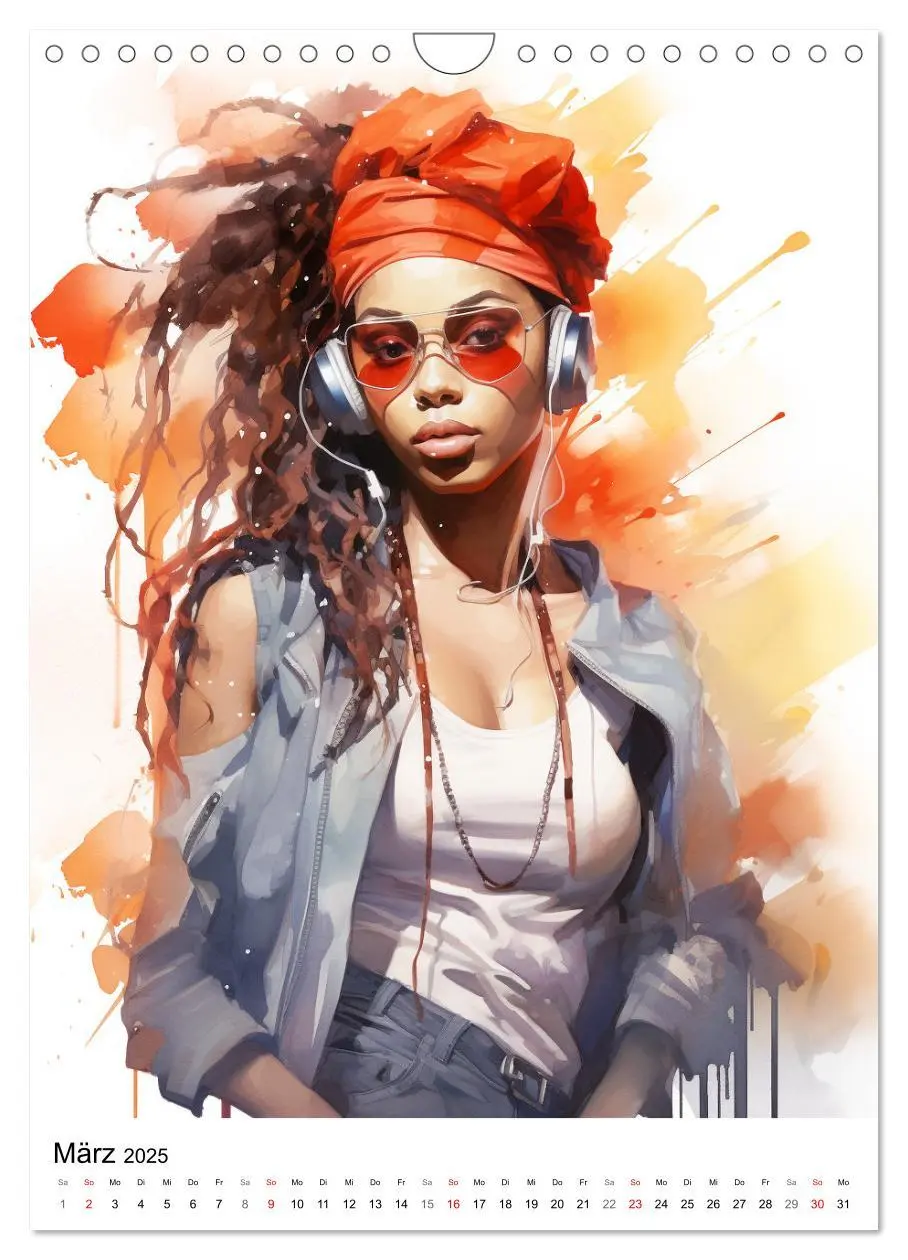 Bild: 9783435860838 | Hip Hop Girls. Rhythmic Expressions (Wandkalender 2025 DIN A4...