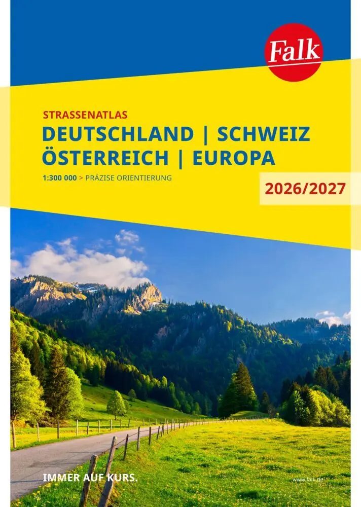 Cover: 9783827900838 | Falk Straßenatlas 2026/2027 Deutschland, Schweiz, Österreich 1:300.000