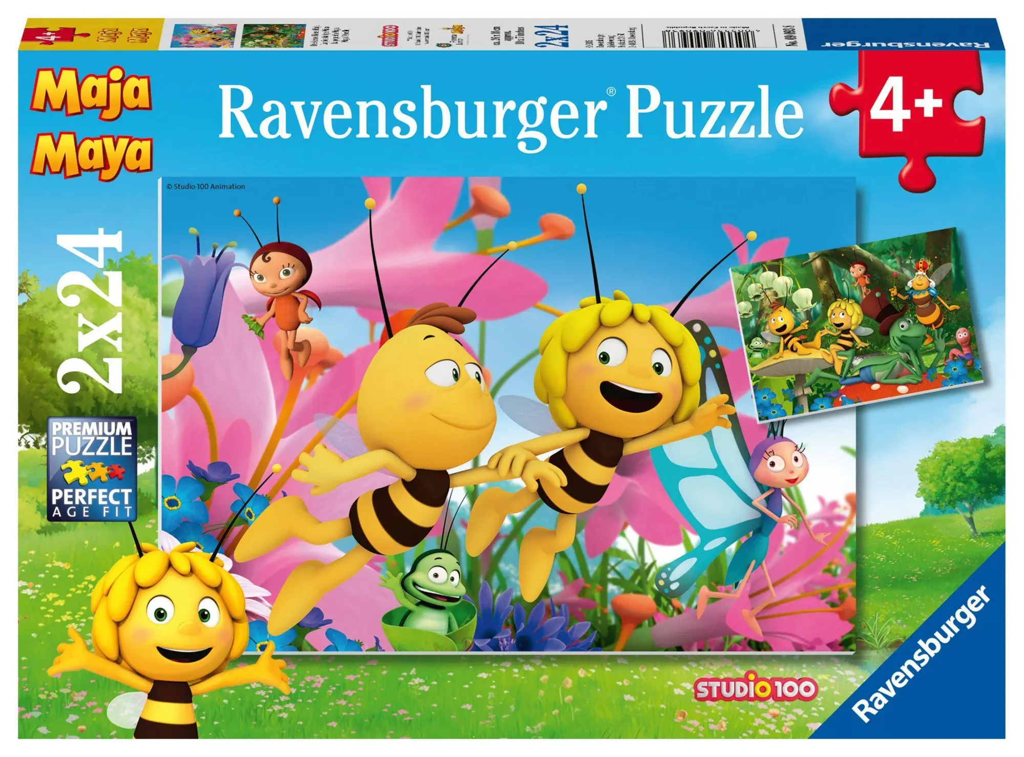 Cover: 4005556090938 | Die kleine Biene Maja Puzzle 2 x 24 Teile | Spiel | 09093 | Deutsch