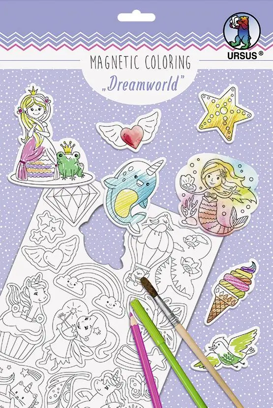 Cover: 4008525240938 | URSUS Blankoartikel Magnetic Coloring Dreamworld, DIN A4 | URSUS