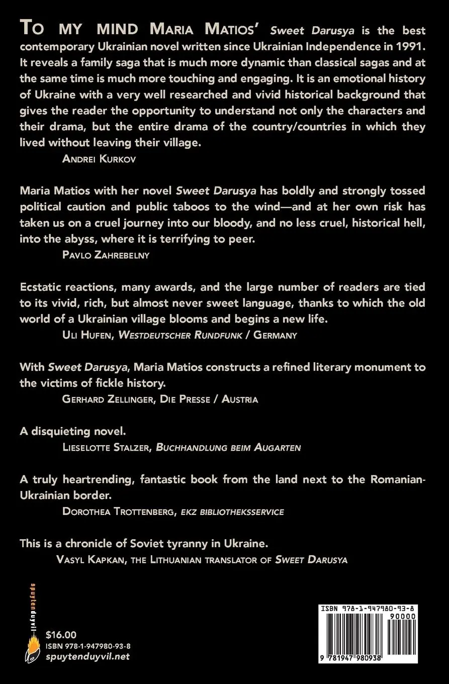 Rückseite: 9781947980938 | Sweet Darusya | A Tale Of Two Villages | Maria Matios | Taschenbuch