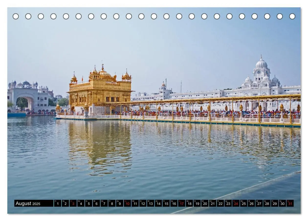 Bild: 9783435300938 | Amritsar - Der goldene Tempel (Tischkalender 2025 DIN A5 quer),...