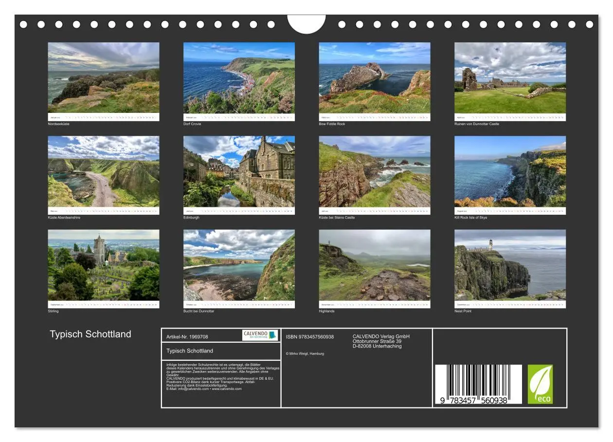 Bild: 9783457560938 | Typisch Schottland (Wandkalender 2026 DIN A4 quer), CALVENDO...