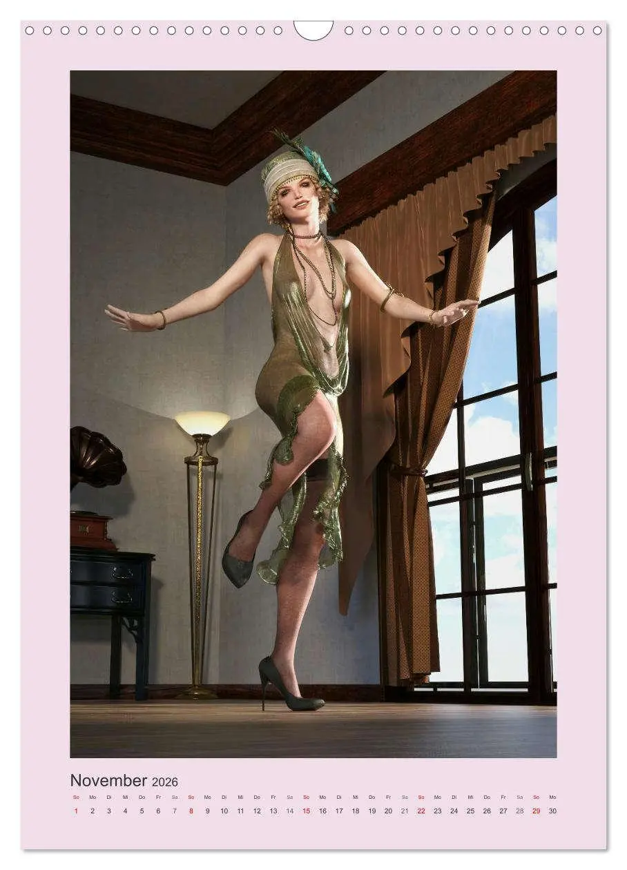 Bild: 9783516340938 | Pin Up Tänzerinnen (Wandkalender 2026 DIN A3 hoch), CALVENDO...