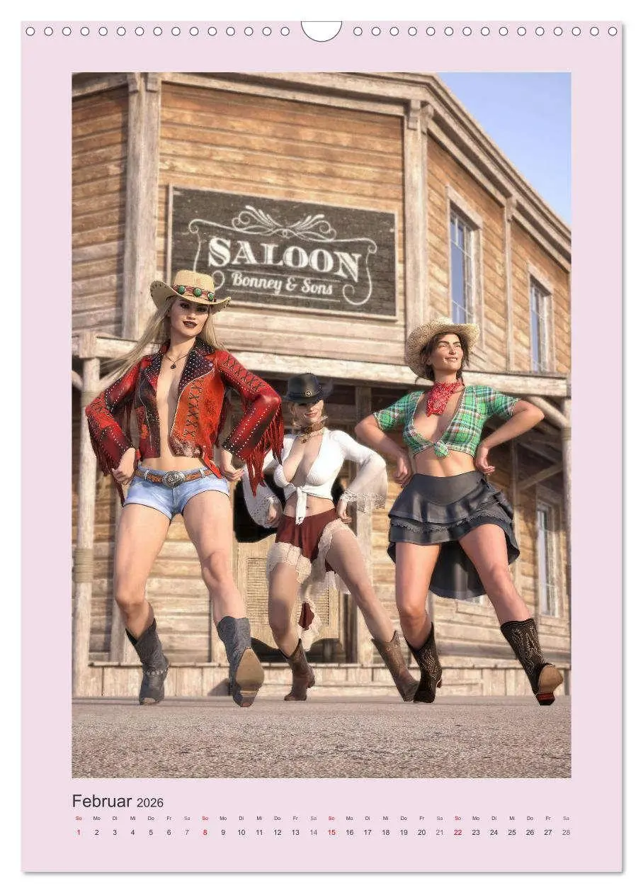 Bild: 9783516340938 | Pin Up Tänzerinnen (Wandkalender 2026 DIN A3 hoch), CALVENDO...