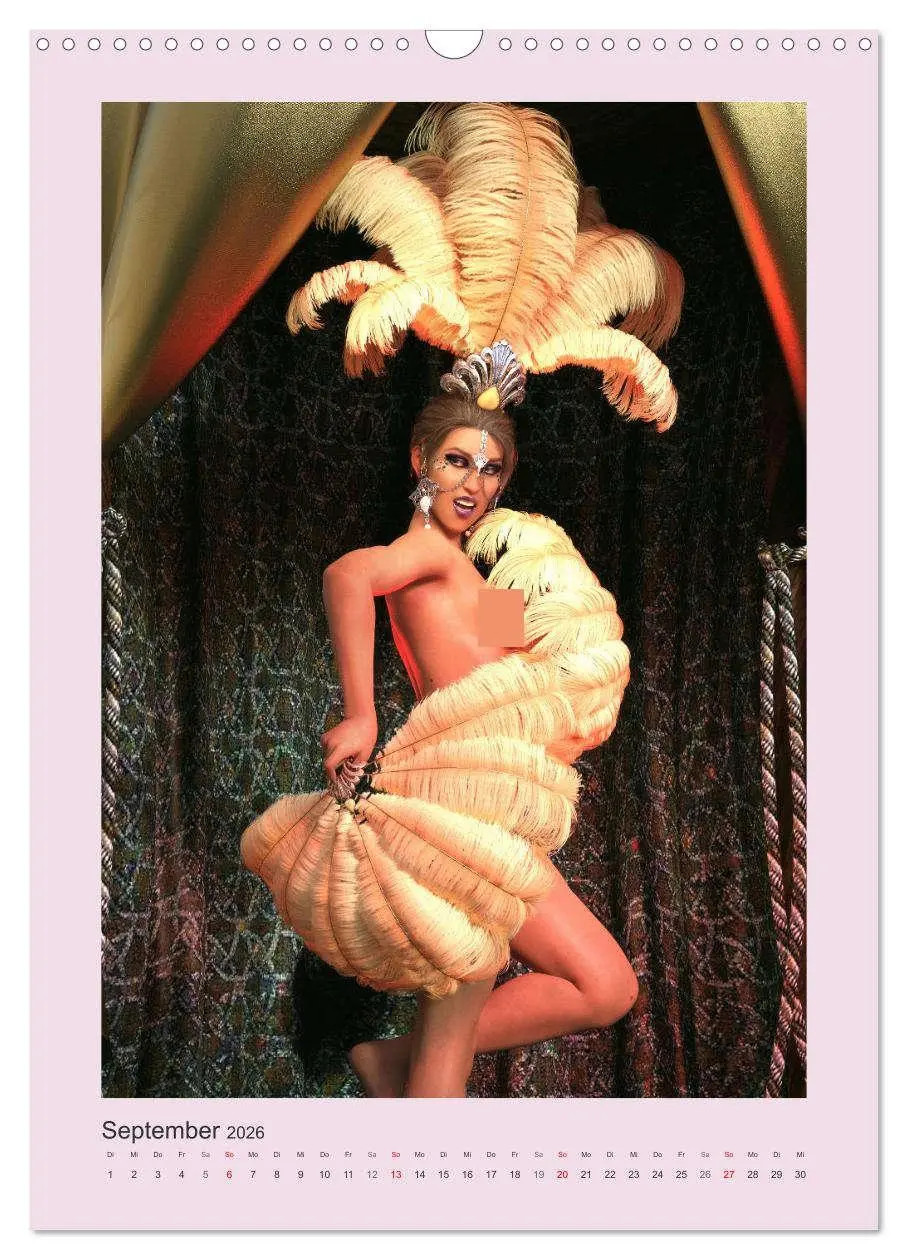Bild: 9783516340938 | Pin Up Tänzerinnen (Wandkalender 2026 DIN A3 hoch), CALVENDO...
