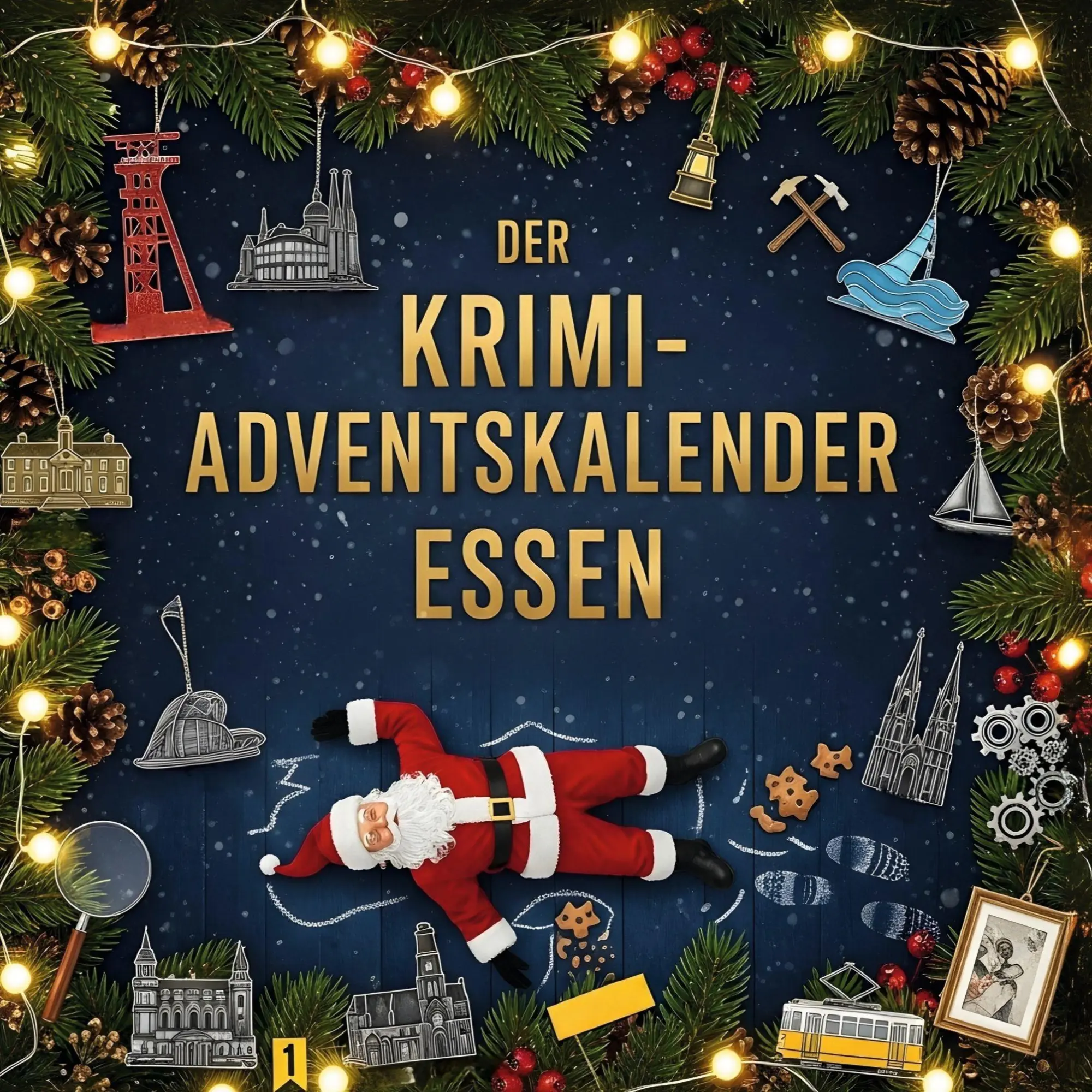 Cover: 9783695300938 | Der Krimi-Adventskalender Essen | Mordsverdächtig in 24 Akten | Frank