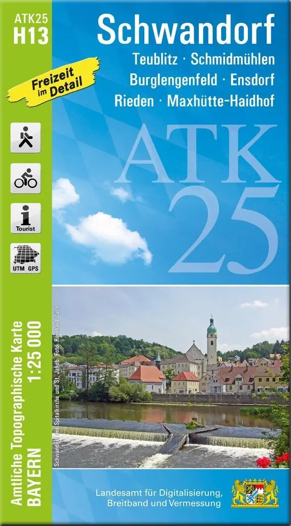 Cover: 9783987760938 | ATK25-H13 Schwandorf (Amtliche Topographische Karte 1:25000) | Deutsch