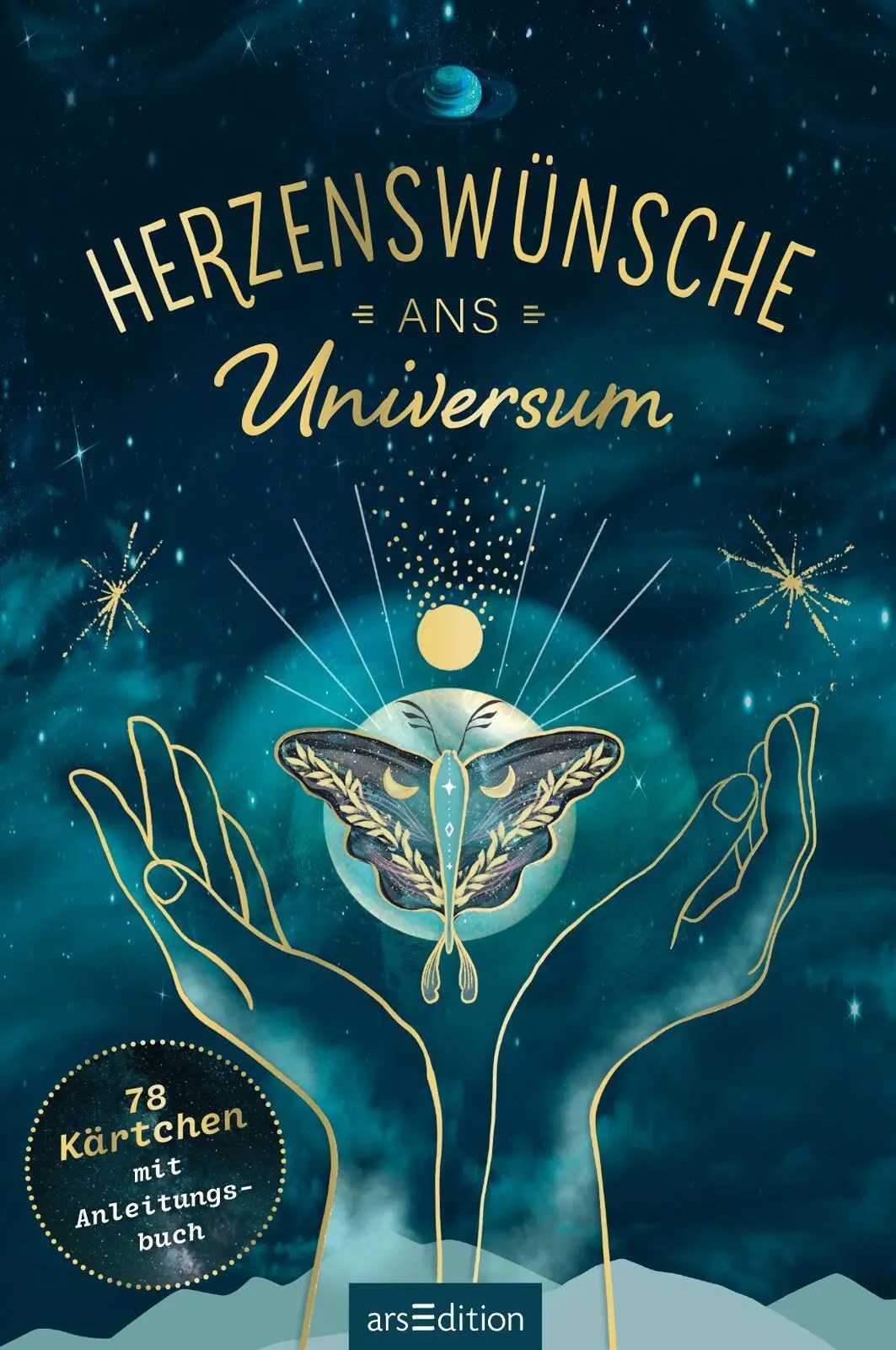 Bild: 4014489131038 | Herzenswünsche ans Universum | 78 Kärtchen mit Anleitungsbuch | Enders