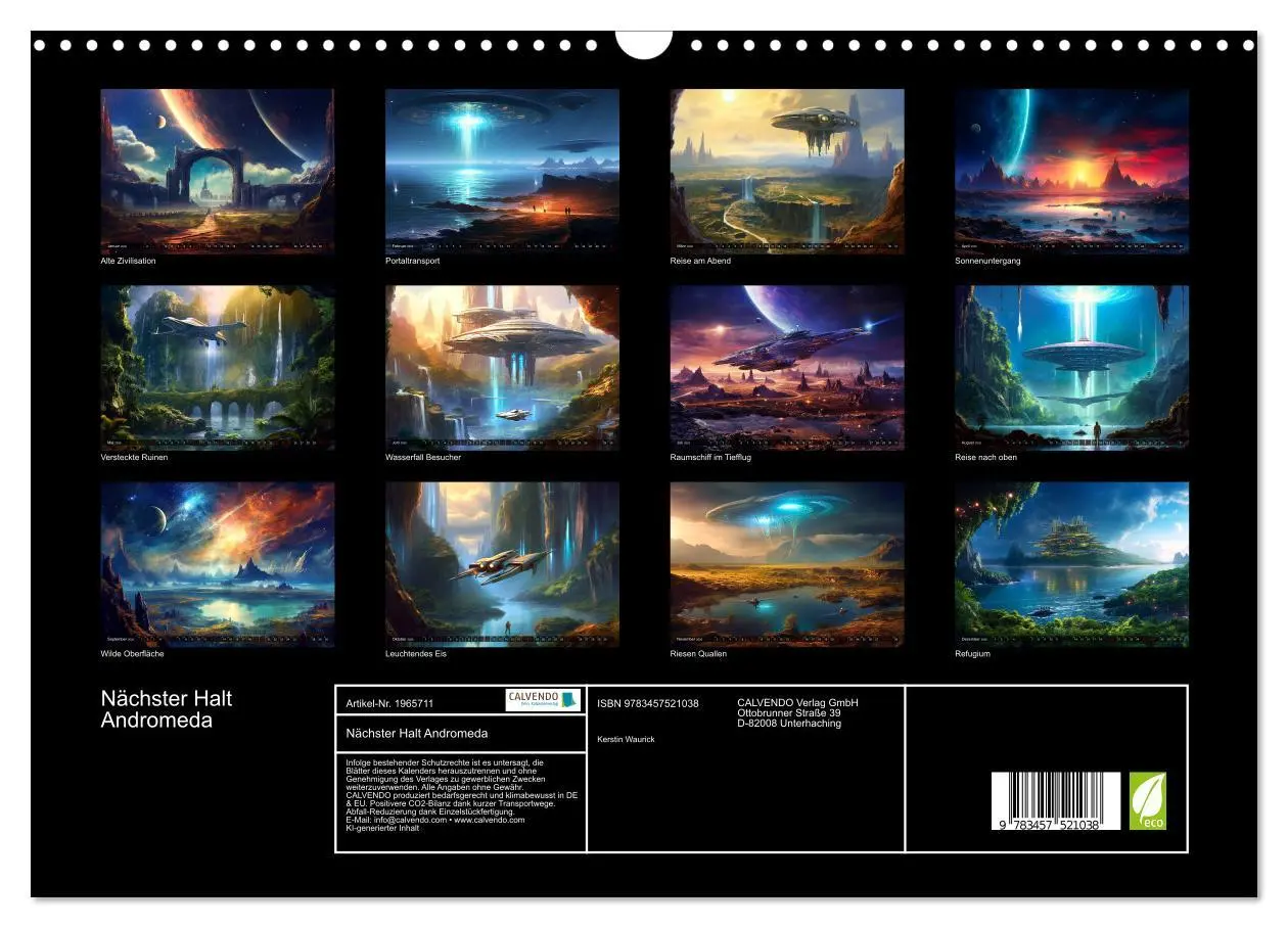Bild: 9783457521038 | Nächster Halt Andromeda (Wandkalender 2026 DIN A3 quer), CALVENDO...