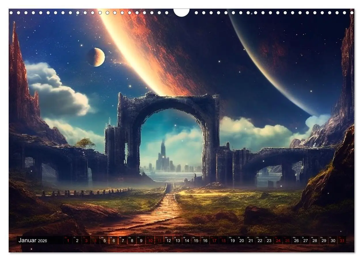 Bild: 9783457521038 | Nächster Halt Andromeda (Wandkalender 2026 DIN A3 quer), CALVENDO...