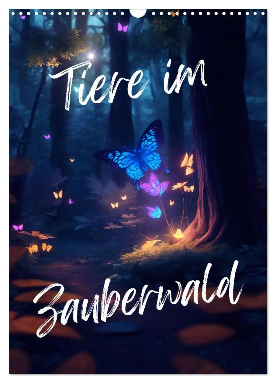 Cover: 9783516301038 | Tiere im Zauberwald (Wandkalender 2026 DIN A3 hoch), CALVENDO...