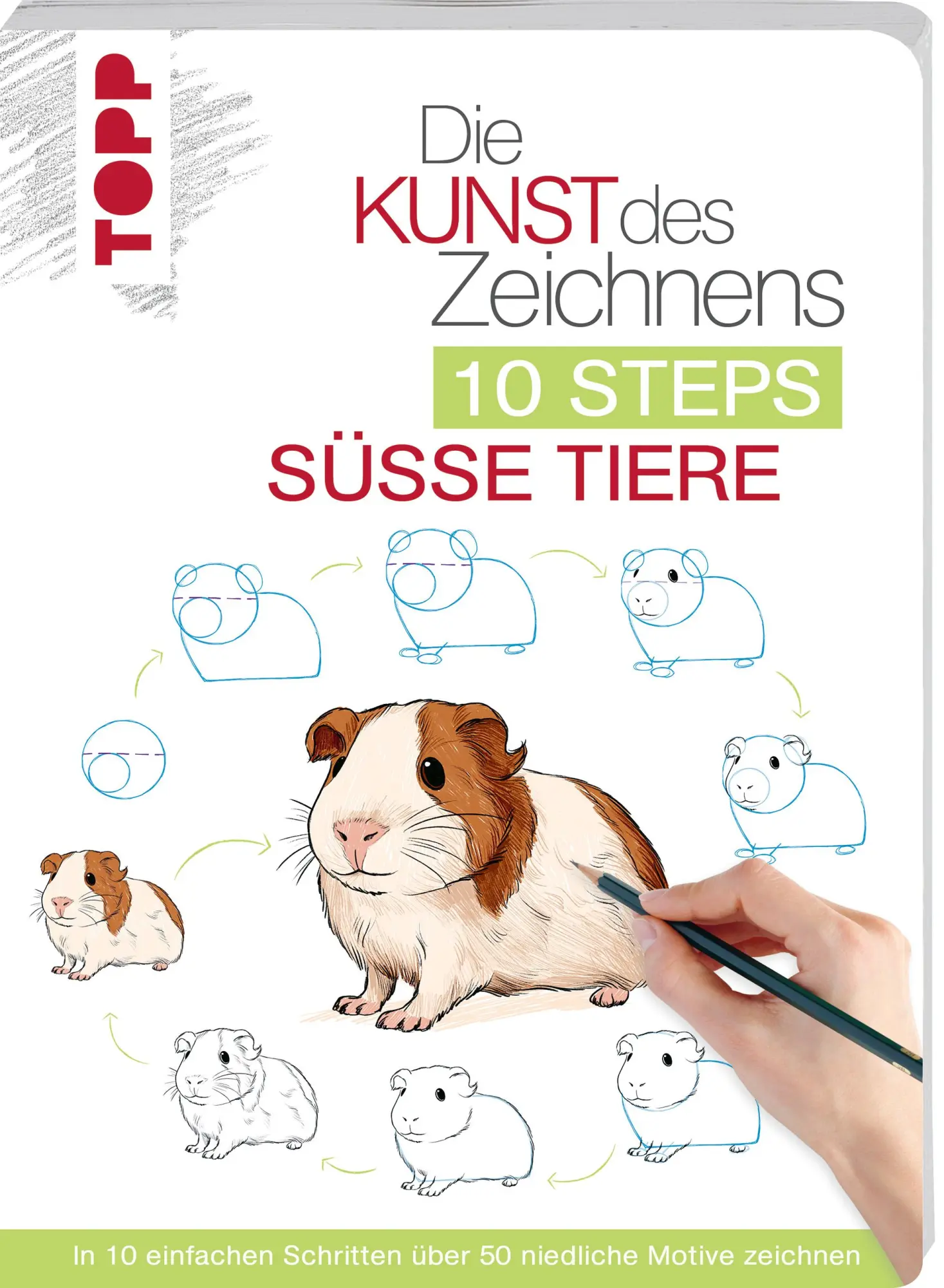 Cover: 9783735881038 | Die Kunst des Zeichnens 10 Steps - Süße Tiere | Justine Lecouffe