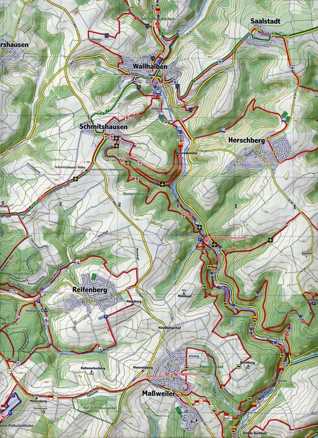 Bild: 9783960991038 | Pfälzerwald 1. Blatt 39-546, 1 : 25 000 | NaturNavi | (Land-)Karte