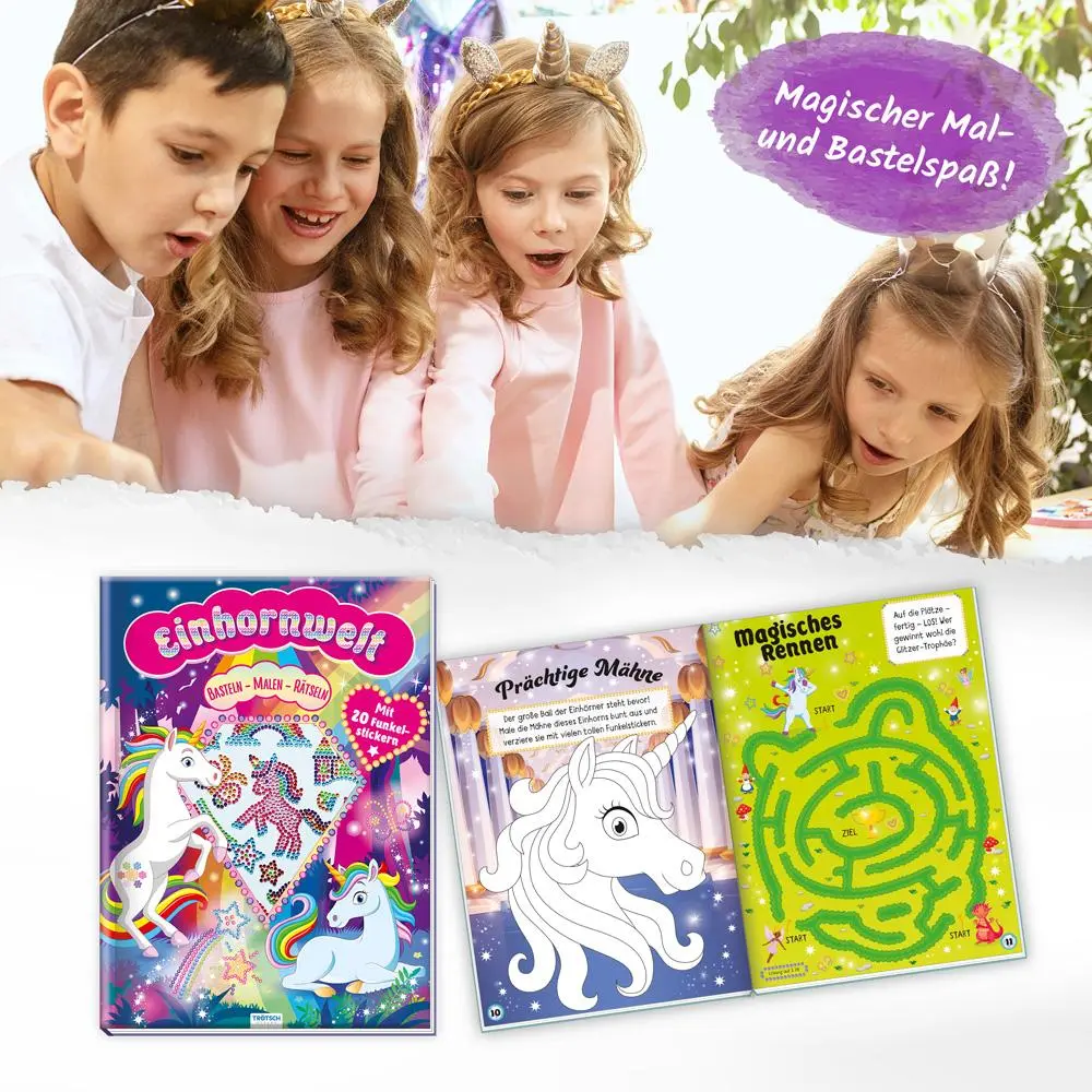 Bild: 9783988021038 | Trötsch Beschäftigungsbuch Malbuch Bastelbuch Einhornwelt | Verlag