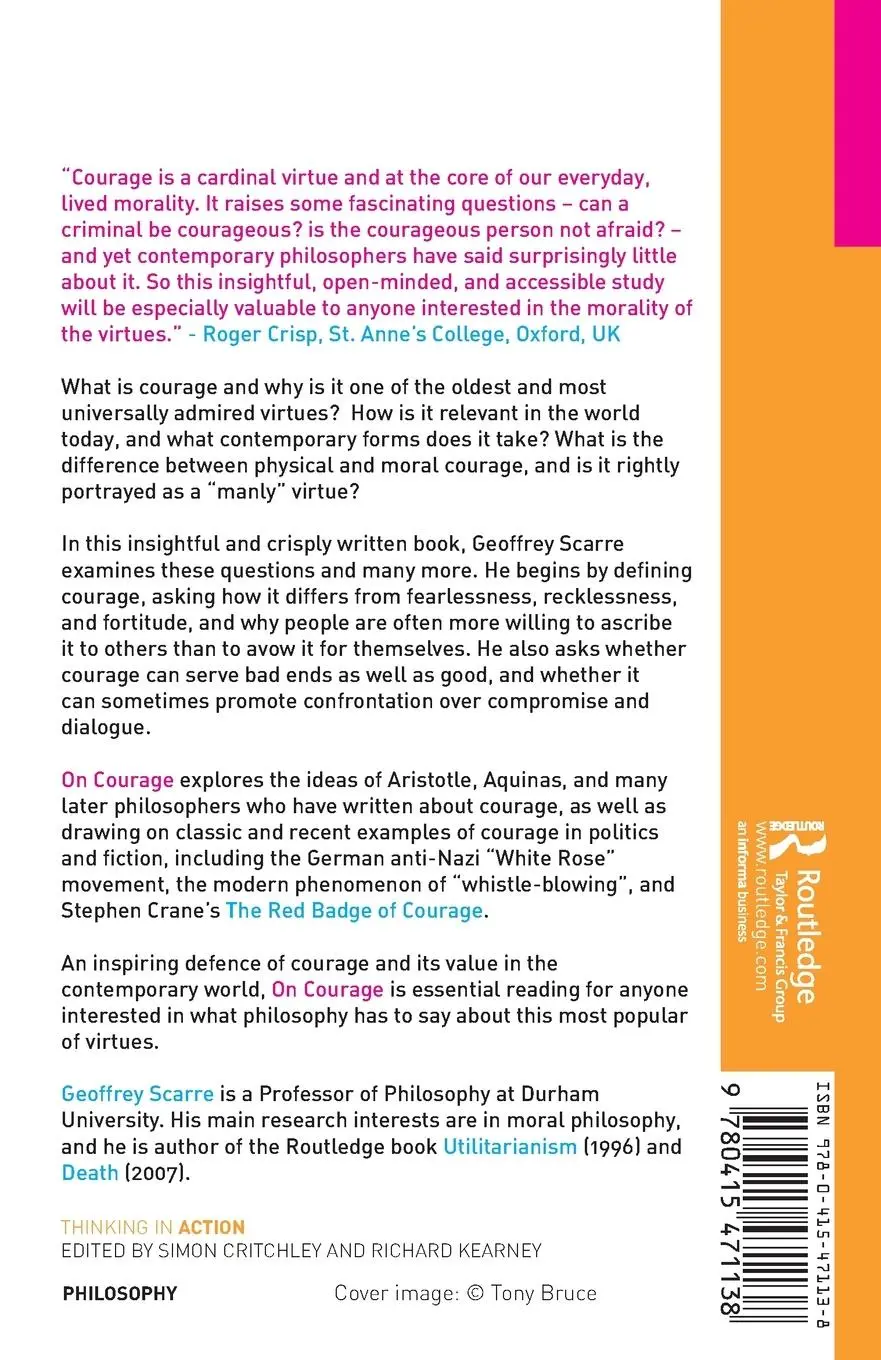 Rückseite: 9780415471138 | On Courage | Geoffrey Scarre | Taschenbuch | Englisch | 2010