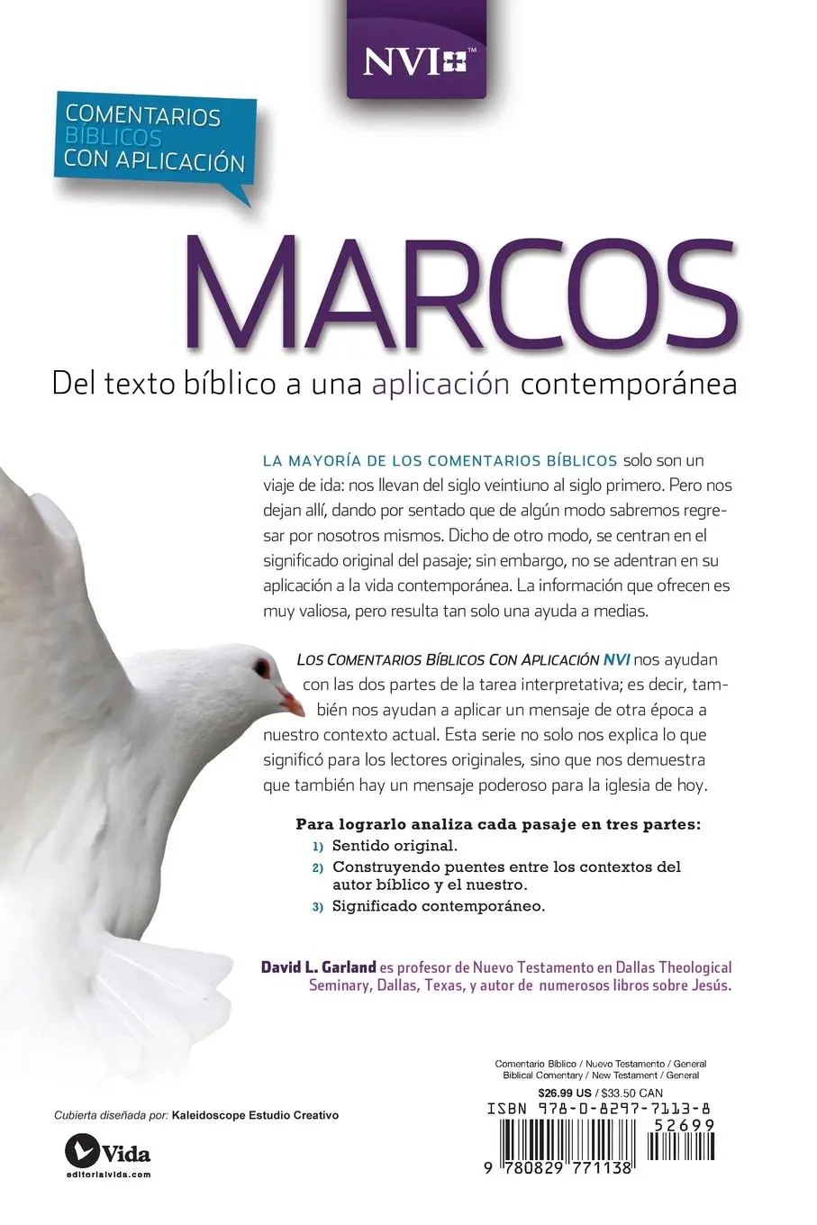 Rückseite: 9780829771138 | Comentario bíblico con aplicación NVI Marcos | David E. Garland | Buch