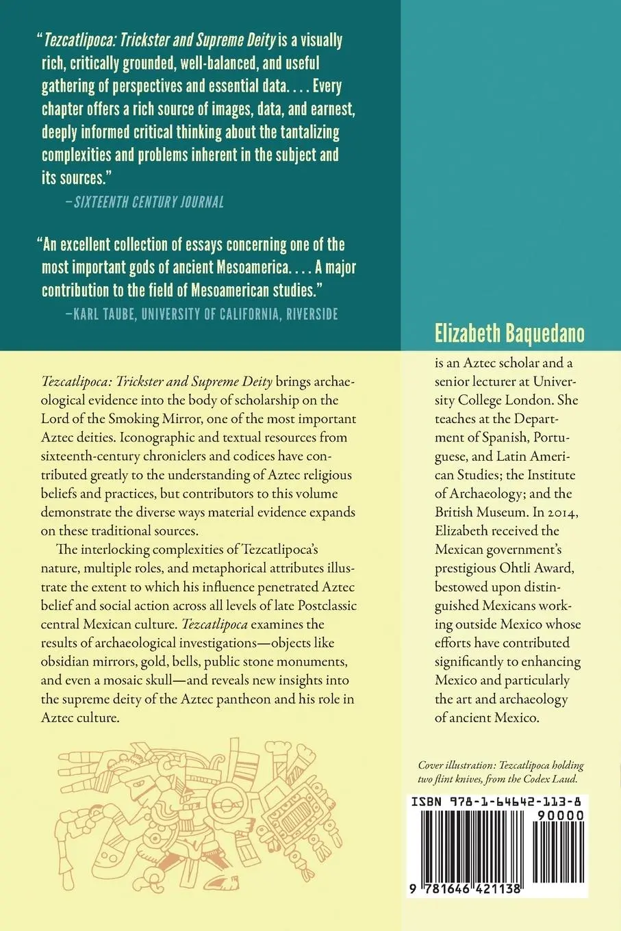 Rückseite: 9781646421138 | Tezcatlipoca | Trickster and Supreme Deity | Elizabeth Baquedano
