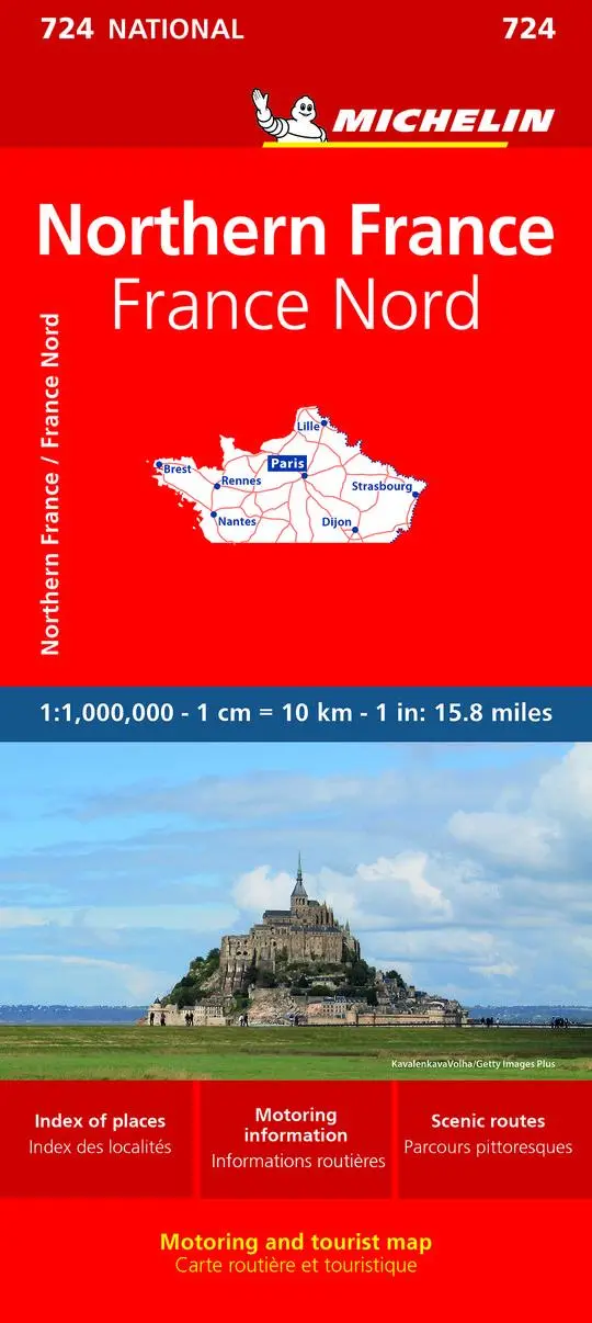 Cover: 9782067171138 | Michelin Frankreich Nord | Straßen- und Tourismuskarte 1: 1 000 000