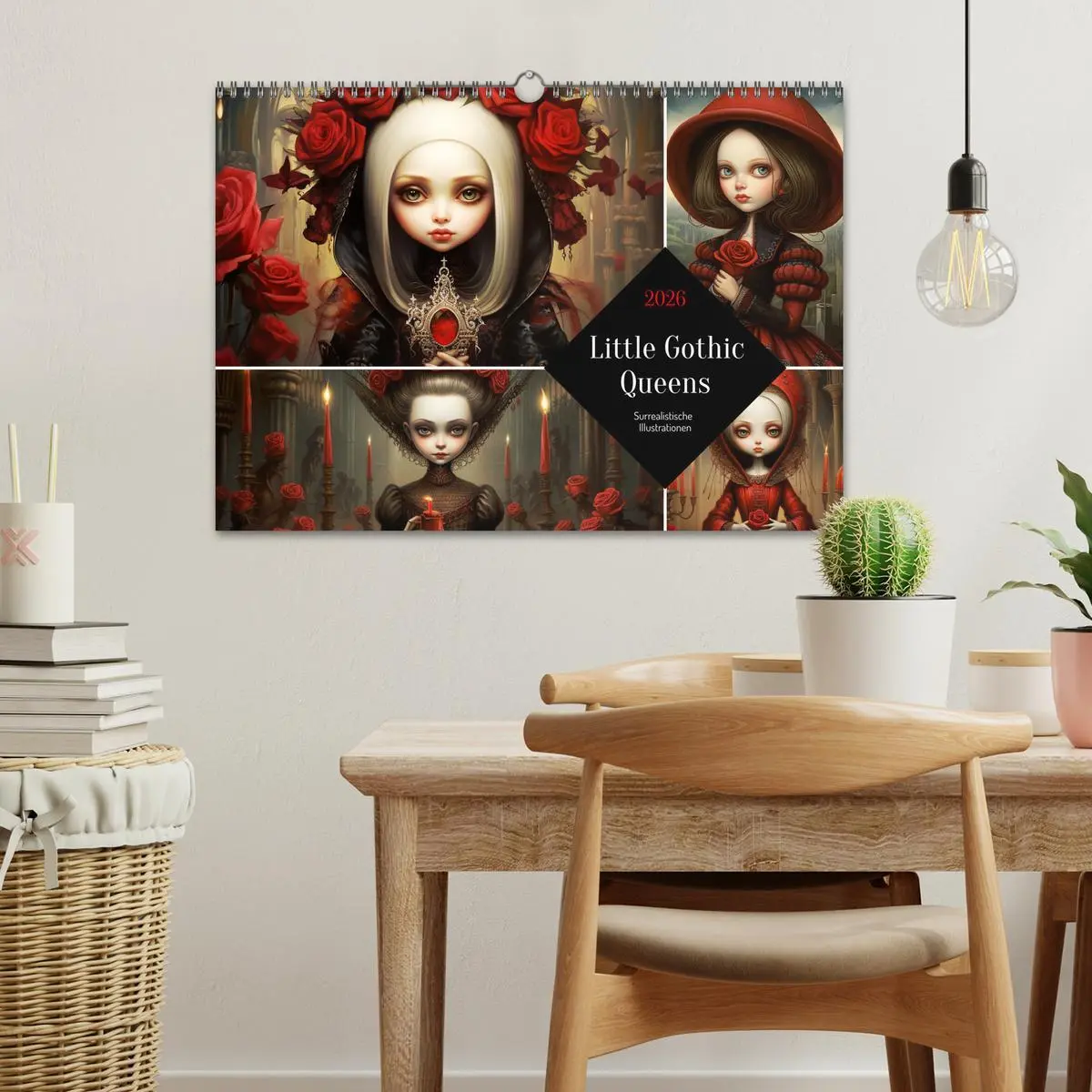 Bild: 9783457511138 | Little Gothic Queens. Surrealistische Illustrationen (Wandkalender...