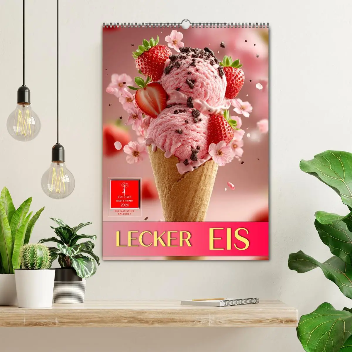 Bild: 9783516601138 | Lecker Eis (Wandkalender 2026 DIN A2 hoch), CALVENDO Monatskalender