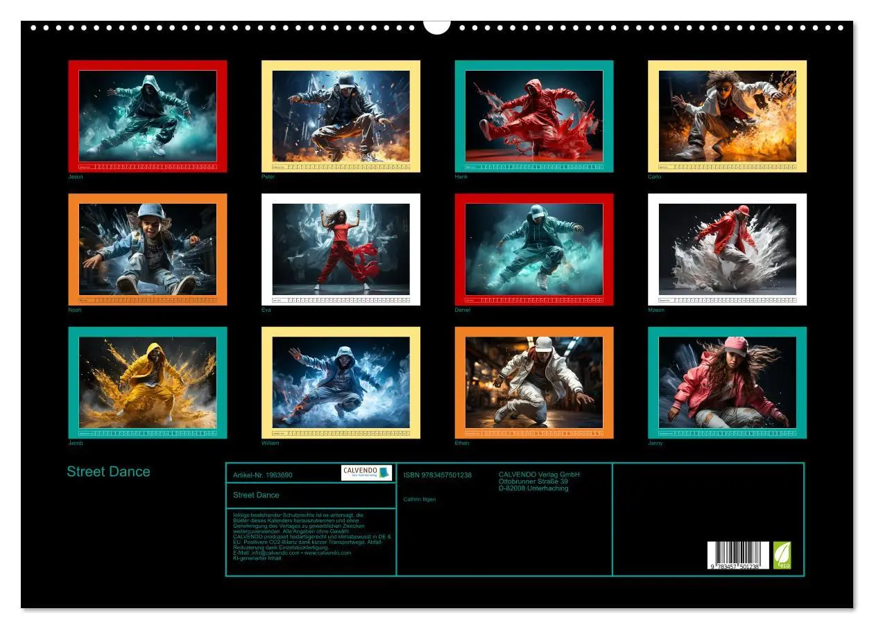 Bild: 9783457501238 | Street Dance (Wandkalender 2026 DIN A2 quer), CALVENDO Monatskalender