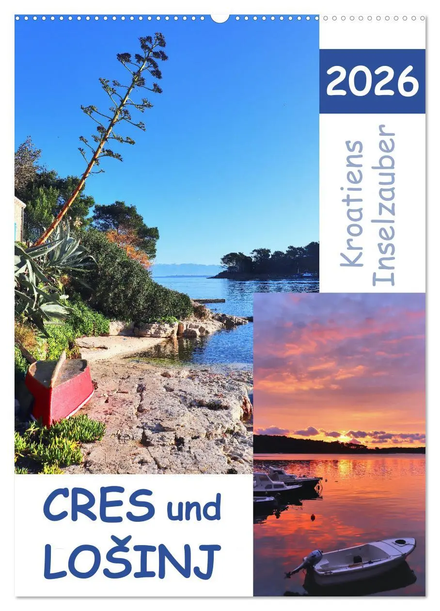 Cover: 9783516381238 | Kroatiens Inselzauber, Cres und Losinj (Wandkalender 2026 DIN A2...