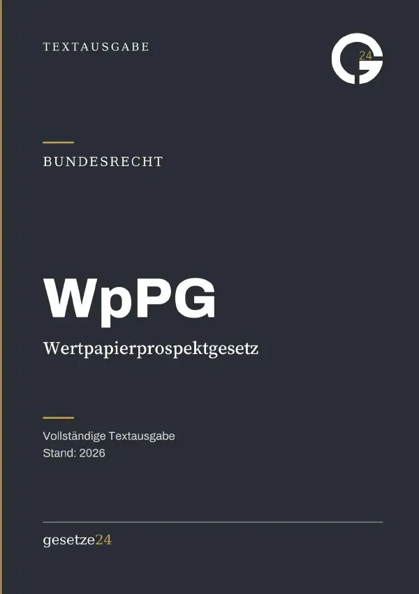 Cover: 9783565581238 | WpPG - Gesetz über die Erstellung, Billigung und Veröffentlichung...