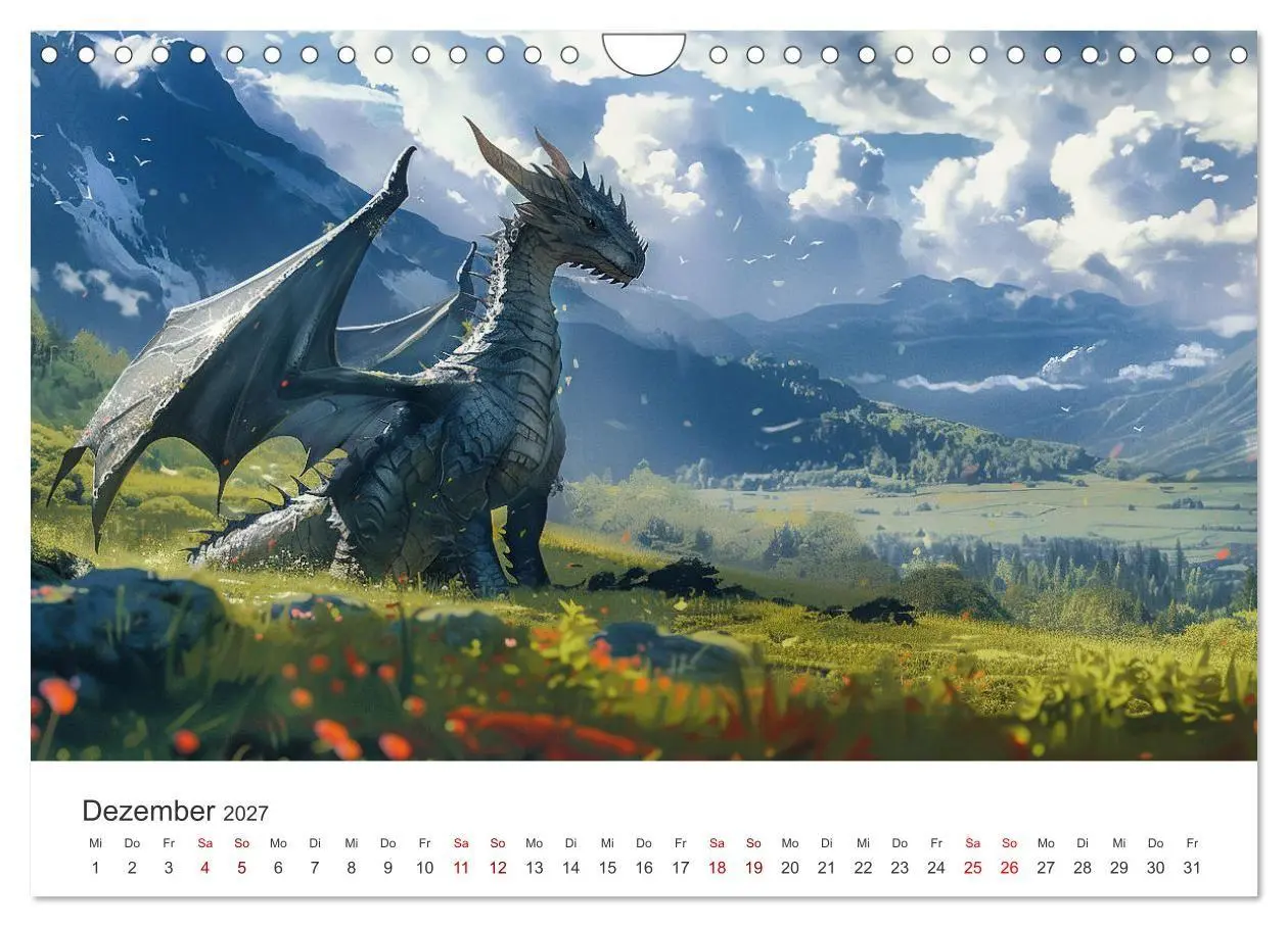 Bild: 9783569161238 | Das Jahr der Drachen (Wandkalender 2027 DIN A4 quer), CALVENDO...