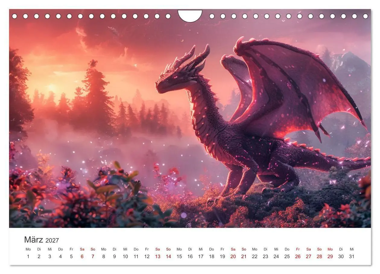 Bild: 9783569161238 | Das Jahr der Drachen (Wandkalender 2027 DIN A4 quer), CALVENDO...