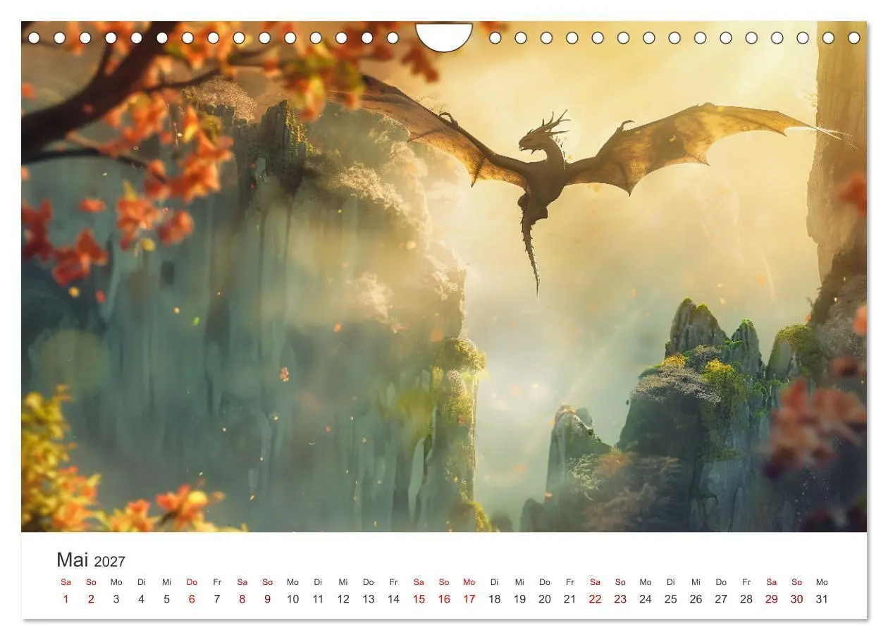 Bild: 9783569161238 | Das Jahr der Drachen (Wandkalender 2027 DIN A4 quer), CALVENDO...