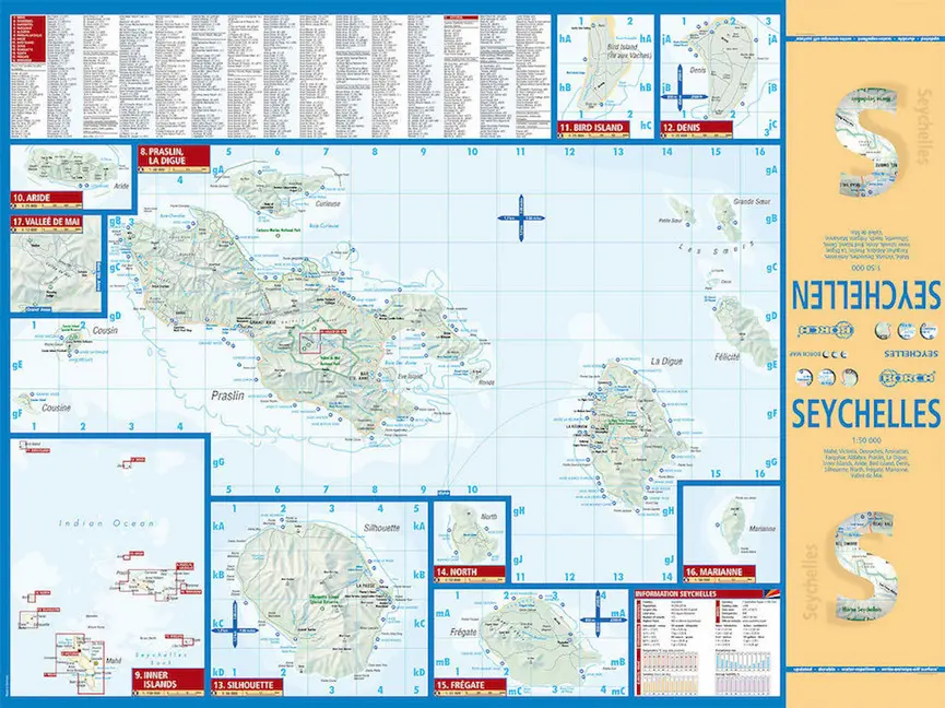 Bild: 9783866091238 | Seychellen 1 : 50 000 | (Land-)Karte | Borch Maps | 2 S. | Deutsch