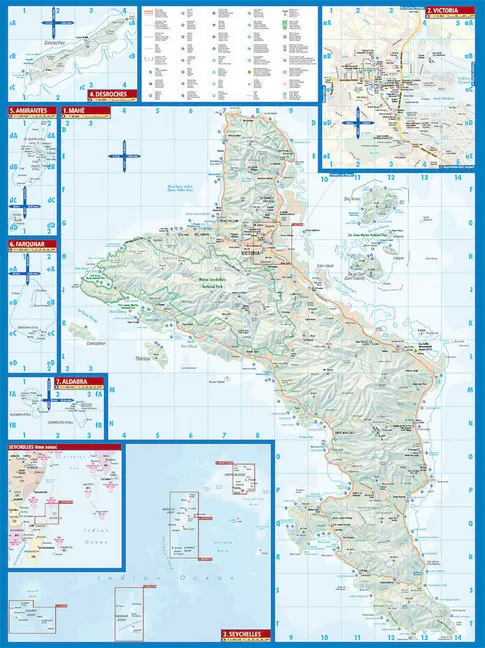 Bild: 9783866091238 | Seychellen 1 : 50 000 | (Land-)Karte | Borch Maps | 2 S. | Deutsch