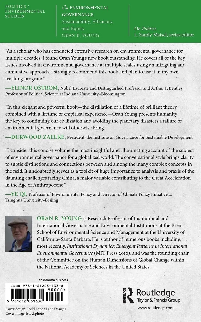 Rückseite: 9781612051338 | On Environmental Governance | Sustainability, Efficiency, and Equity