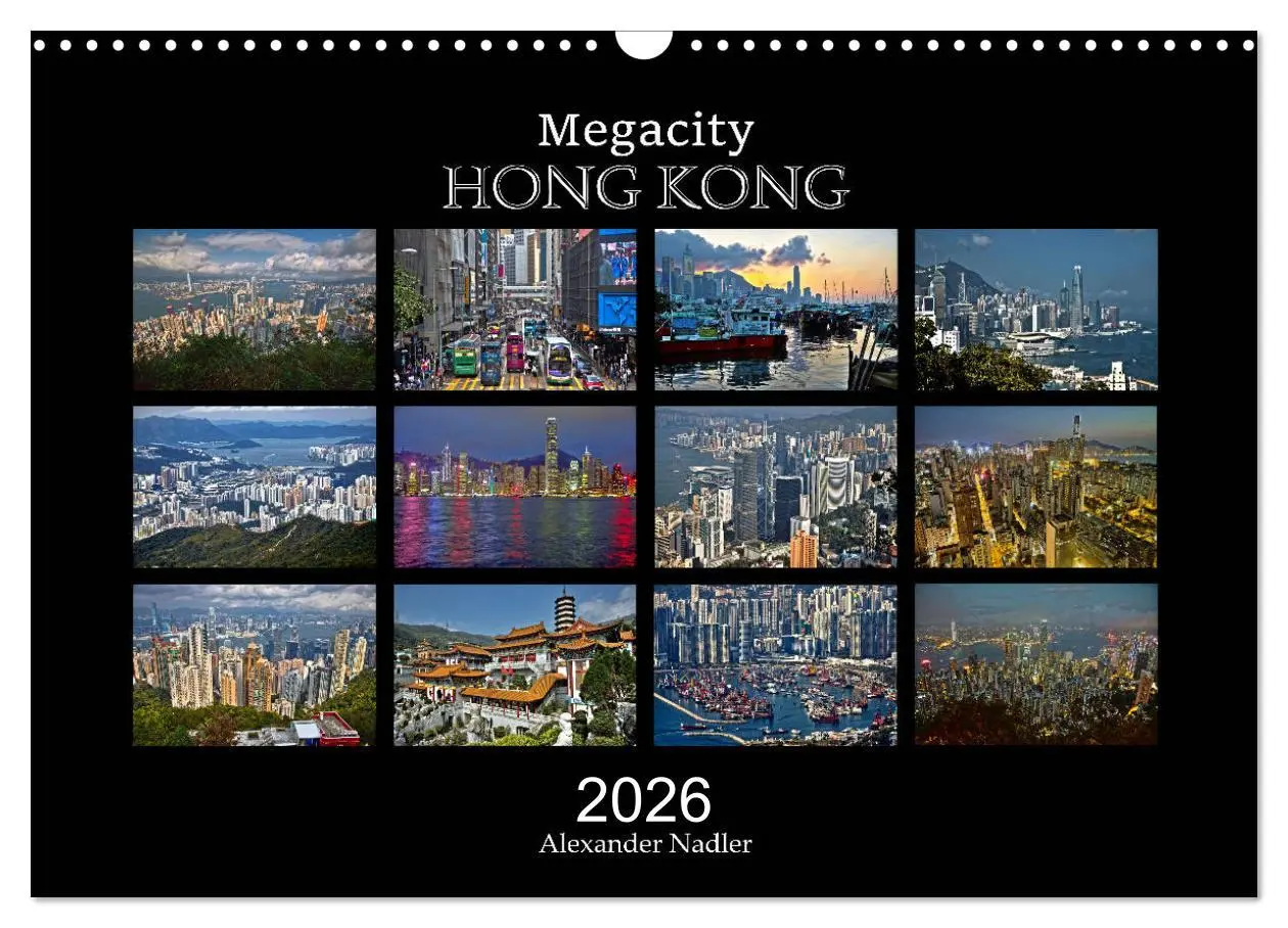 Cover: 9783457731338 | Megacity Hong Kong (Wandkalender 2026 DIN A3 quer), CALVENDO...