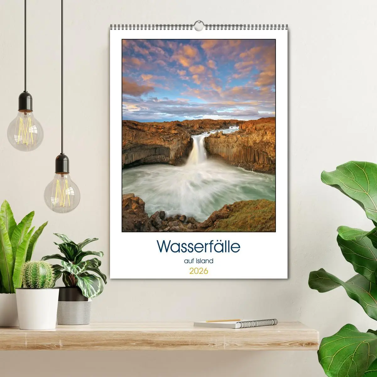 Bild: 9783516371338 | Wasserfälle auf Island (Wandkalender 2026 DIN A2 hoch), CALVENDO...