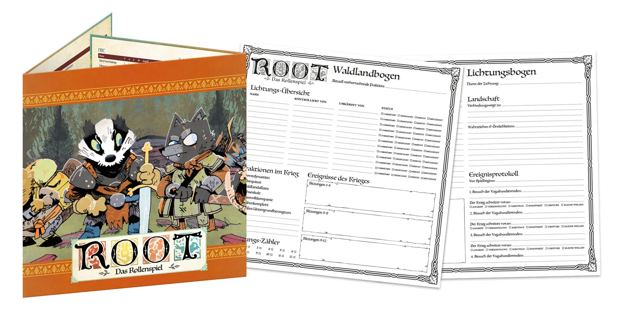 Bild: 9783969281338 | Root - Das Rollenspiel: Spielleitungsschirm-Set | Spiel | 48307G