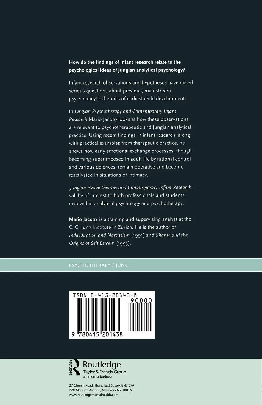 Rückseite: 9780415201438 | Jungian Psychotherapy and Contemporary Infant Research | Mario Jacoby