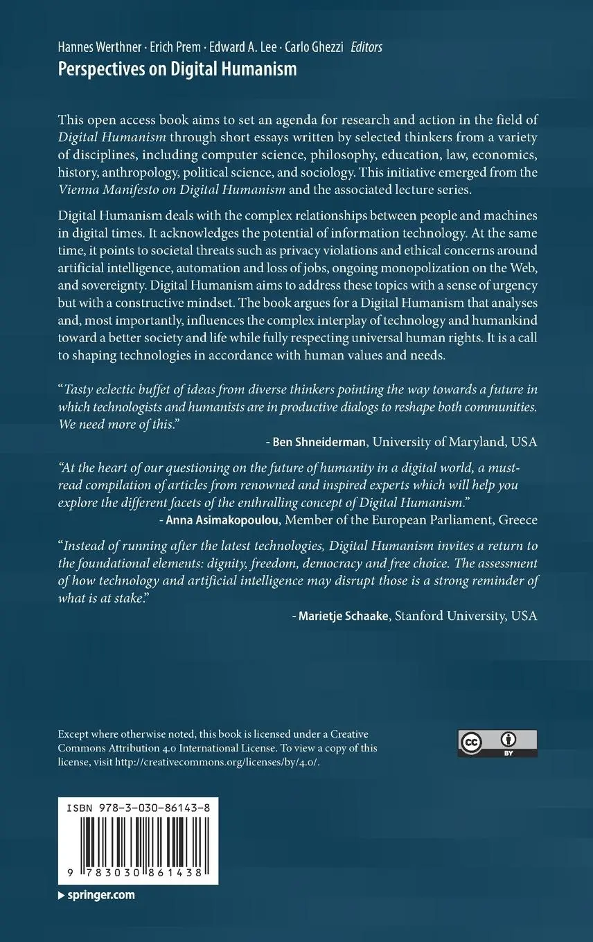 Rückseite: 9783030861438 | Perspectives on Digital Humanism | Hannes Werthner (u. a.) | Buch