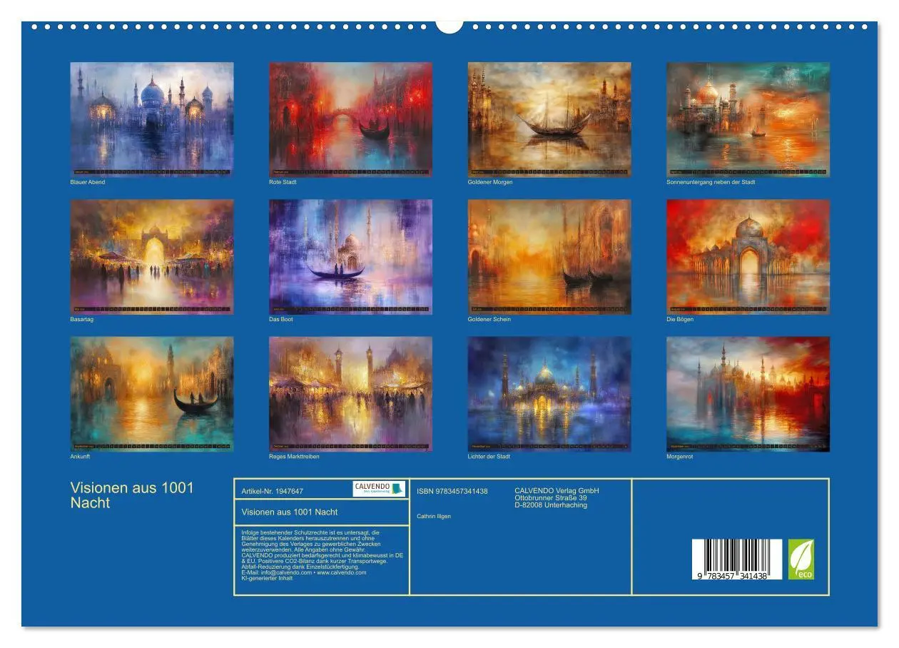 Bild: 9783457341438 | Visionen aus 1001 Nacht (hochwertiger Premium Wandkalender 2026 DIN...