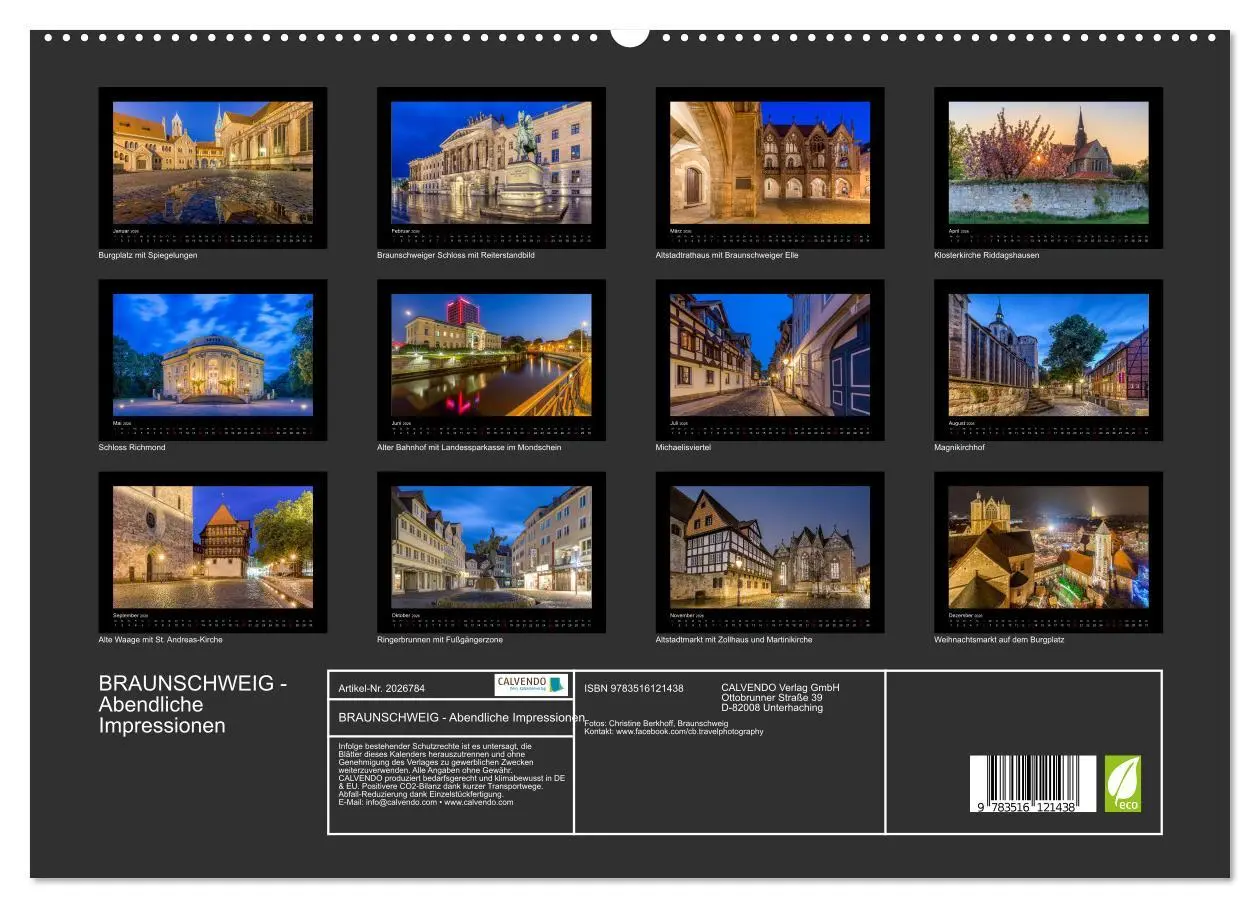 Bild: 9783516121438 | BRAUNSCHWEIG - Abendliche Impressionen (hochwertiger Premium...