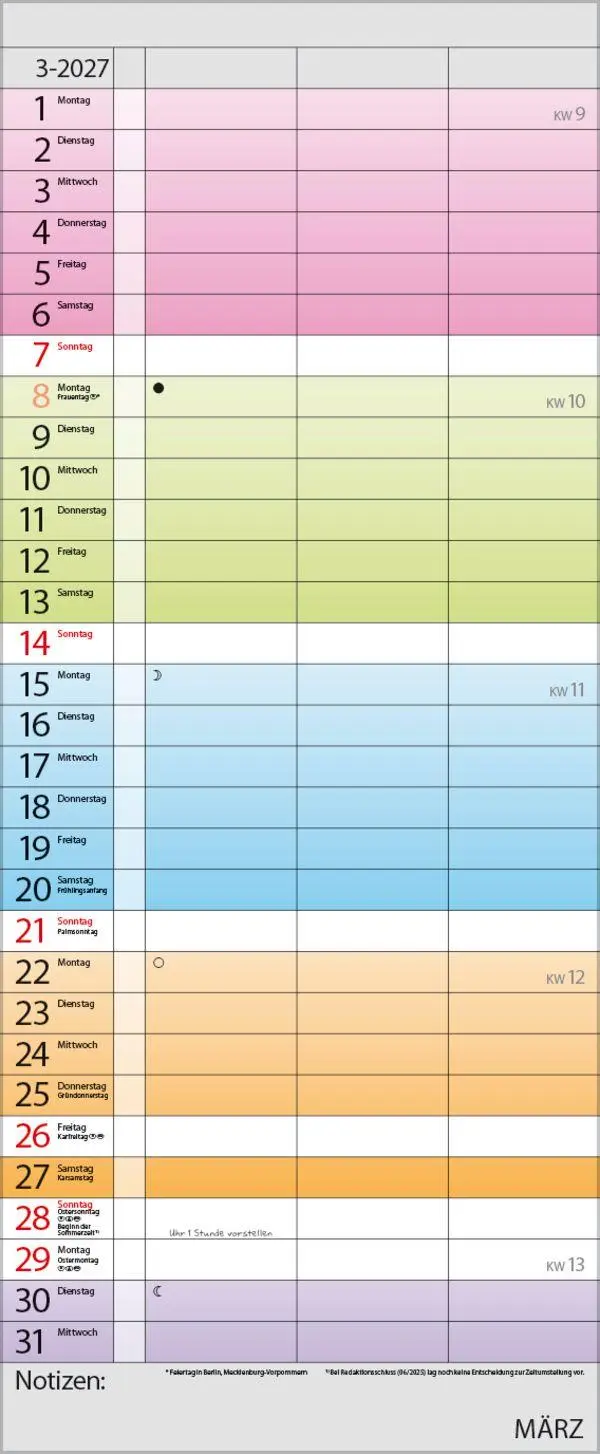 Bild: 9783819301438 | Farbenspiel - Planer für 2 2027 | Verlag Korsch | Kalender | 14 S.