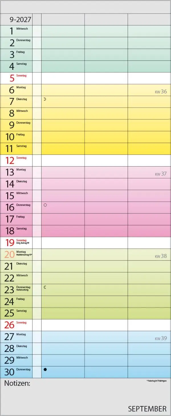 Bild: 9783819301438 | Farbenspiel - Planer für 2 2027 | Verlag Korsch | Kalender | 14 S.