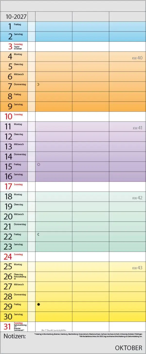 Bild: 9783819301438 | Farbenspiel - Planer für 2 2027 | Verlag Korsch | Kalender | 14 S.