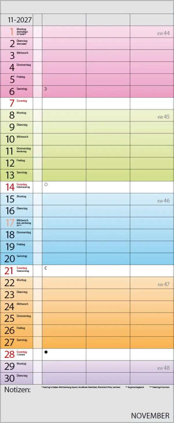 Bild: 9783819301438 | Farbenspiel - Planer für 2 2027 | Verlag Korsch | Kalender | 14 S.