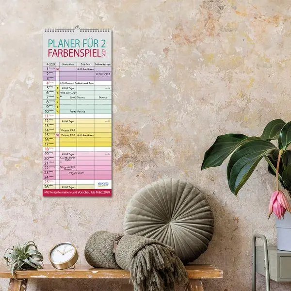 Bild: 9783819301438 | Farbenspiel - Planer für 2 2027 | Verlag Korsch | Kalender | 14 S.