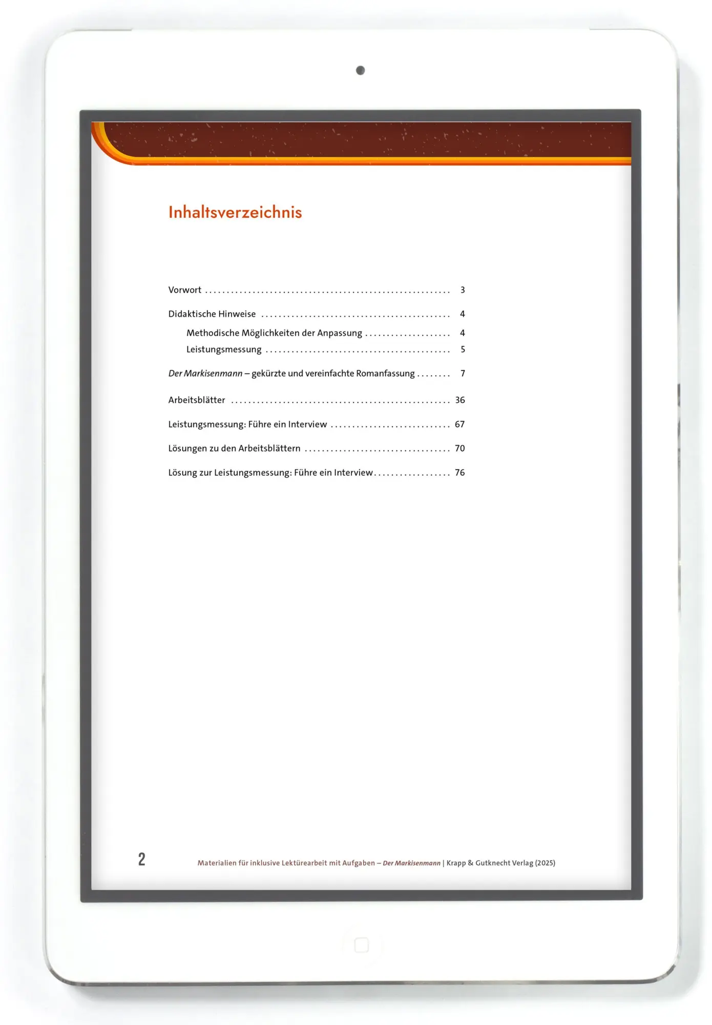 Bild: 9783963231438 | Der Markisenmann - Jan Weiler - Materialien für inklusive...