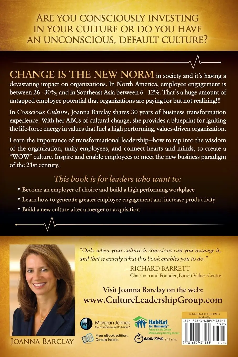 Rückseite: 9781630471538 | Conscious Culture | Joanna Barclay | Taschenbuch | Englisch | 2014