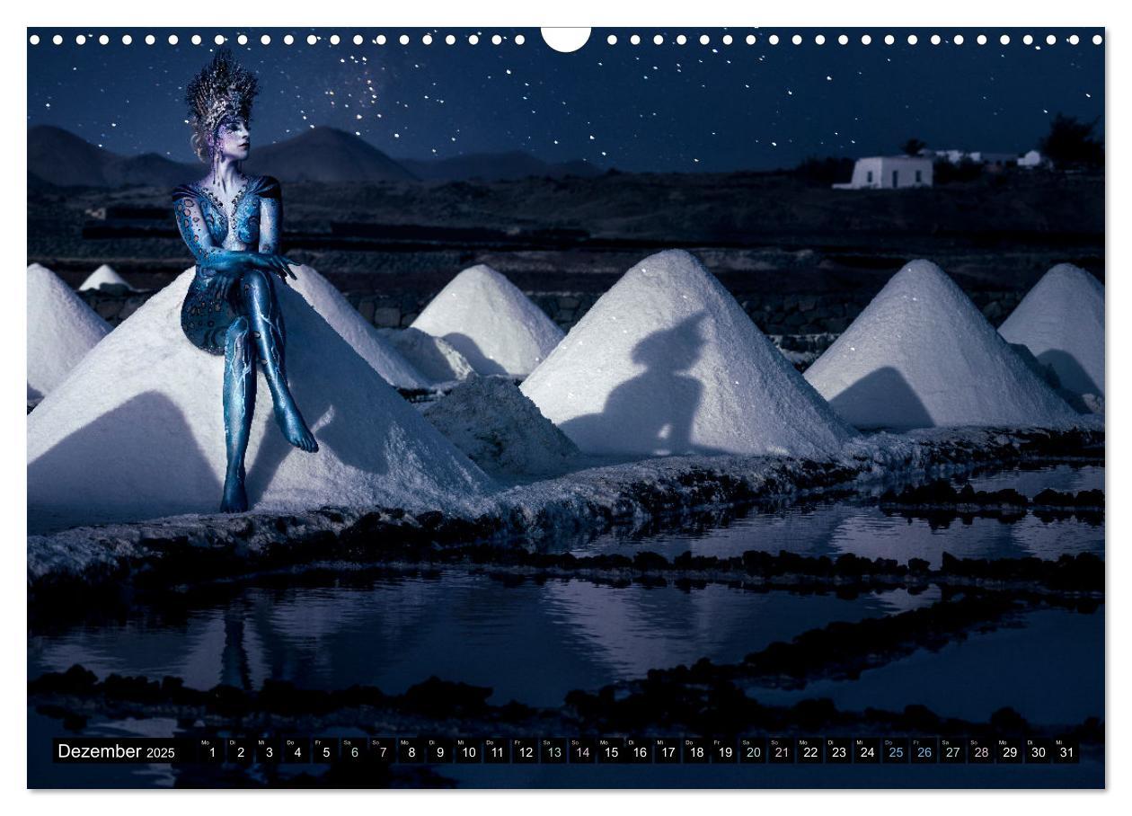 Bild: 9783383911538 | Naturwesen - Bodypainting Körperlandschaften (Wandkalender 2025 DIN...
