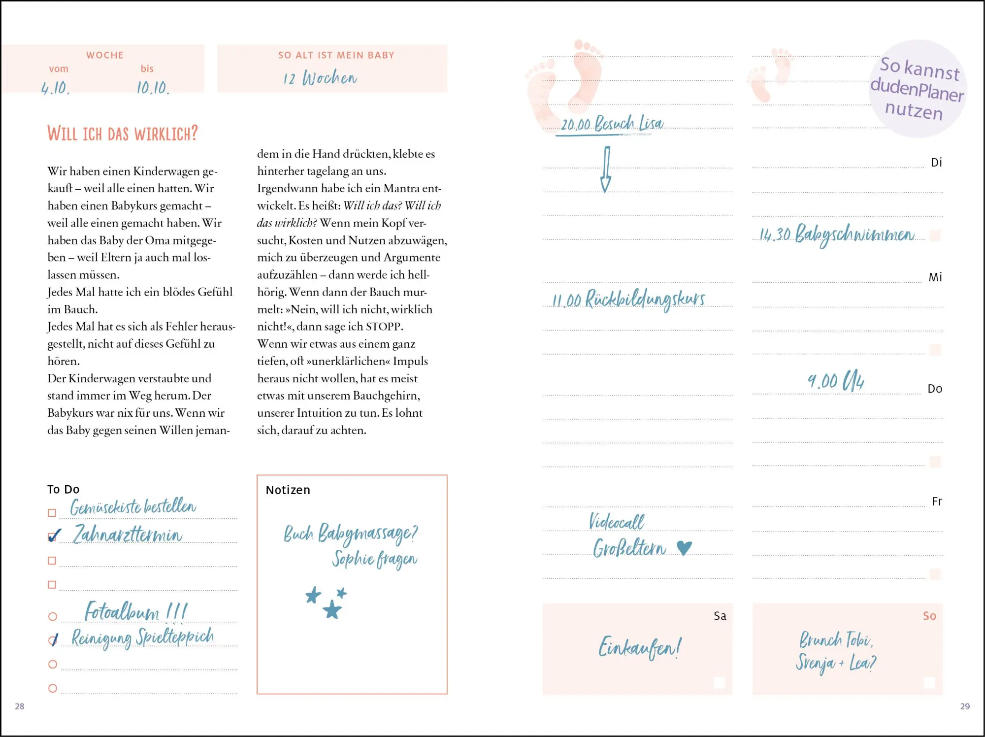 Bild: 9783466311538 | artgerecht - Der andere Baby-Planer | Nicola Schmidt | Notizbuch